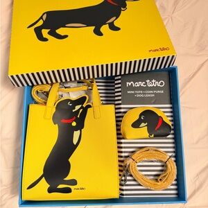 Marc Tetro Yellow Dachshund Mini Tote Set